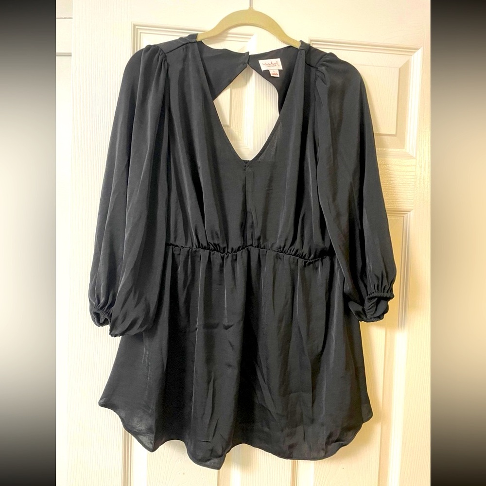 Isabel maternity silky black maternity top